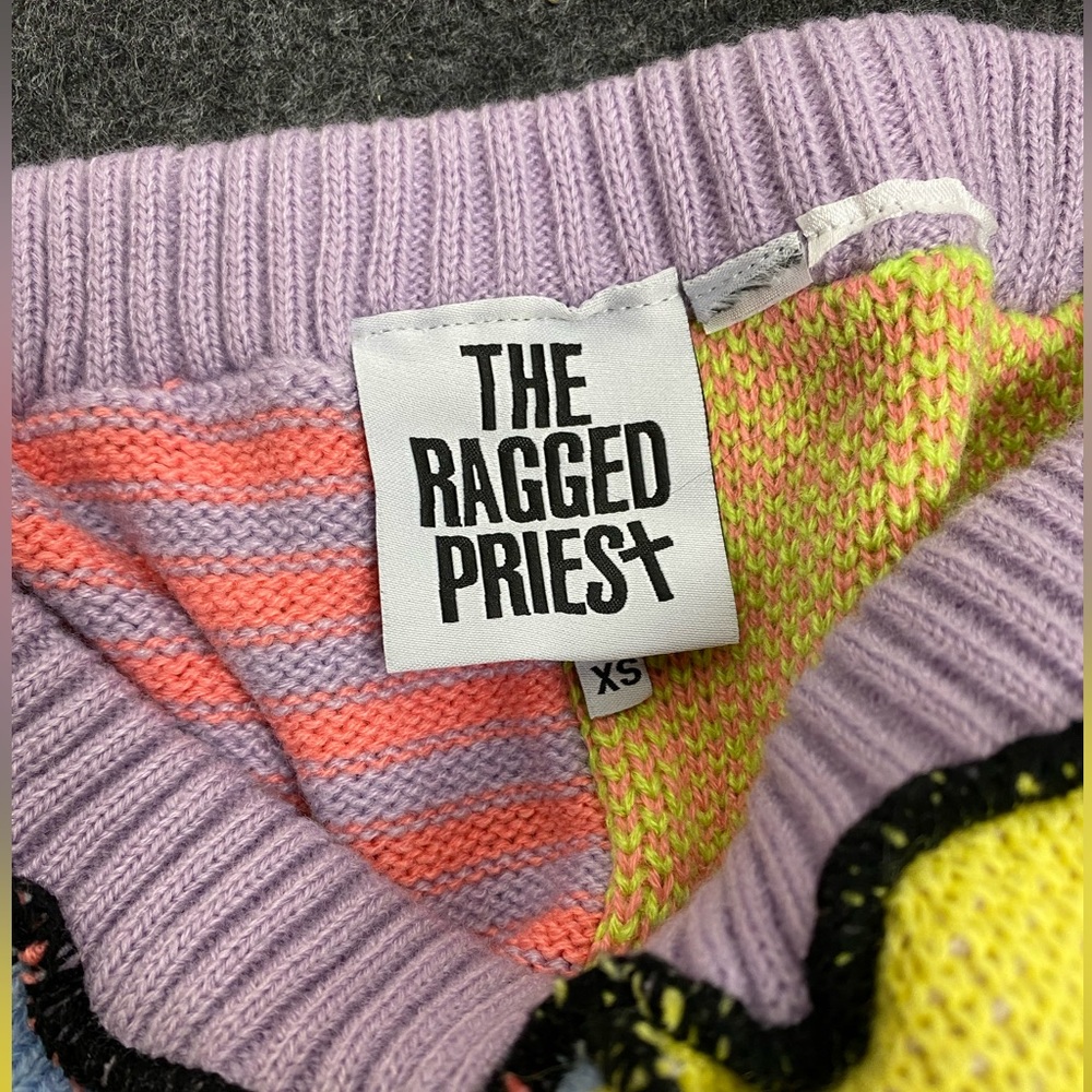 The Ragged Priest Multicolor Patchwork Flare Pants - Picture 4 of 8